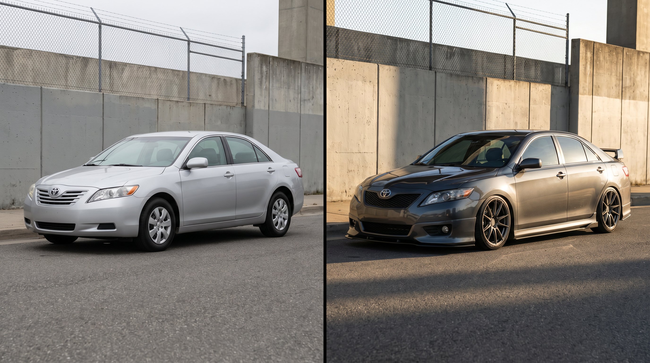 猎奇轿车改装前后对比视频展示